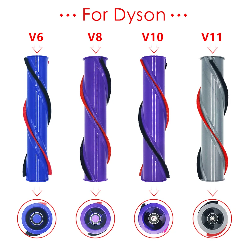 Заменяемый валик-щетка из карбонового волокна для пылесоса Dyson V6 V7 V8 V10V V11 - аксессуары для головки щетки.