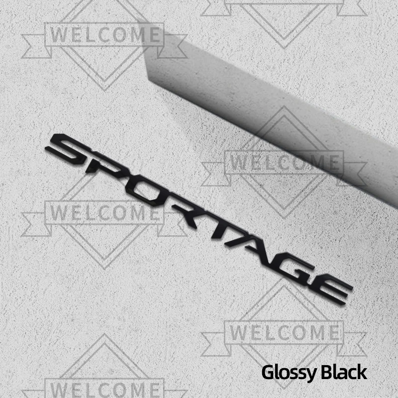 

3D наклейки на автомобиль для KIA Sportage Hybrid HEV GT Line LX EX SX, эмблема, авто кузов, буквенный значок, наклейка на багажник, украшения, аксессуары