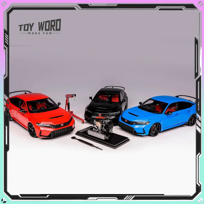 Модель автомобиля MOTORHELIX 1/18 Toyota Civic Type R FL5 Honda имитация автомобилей из сплава
