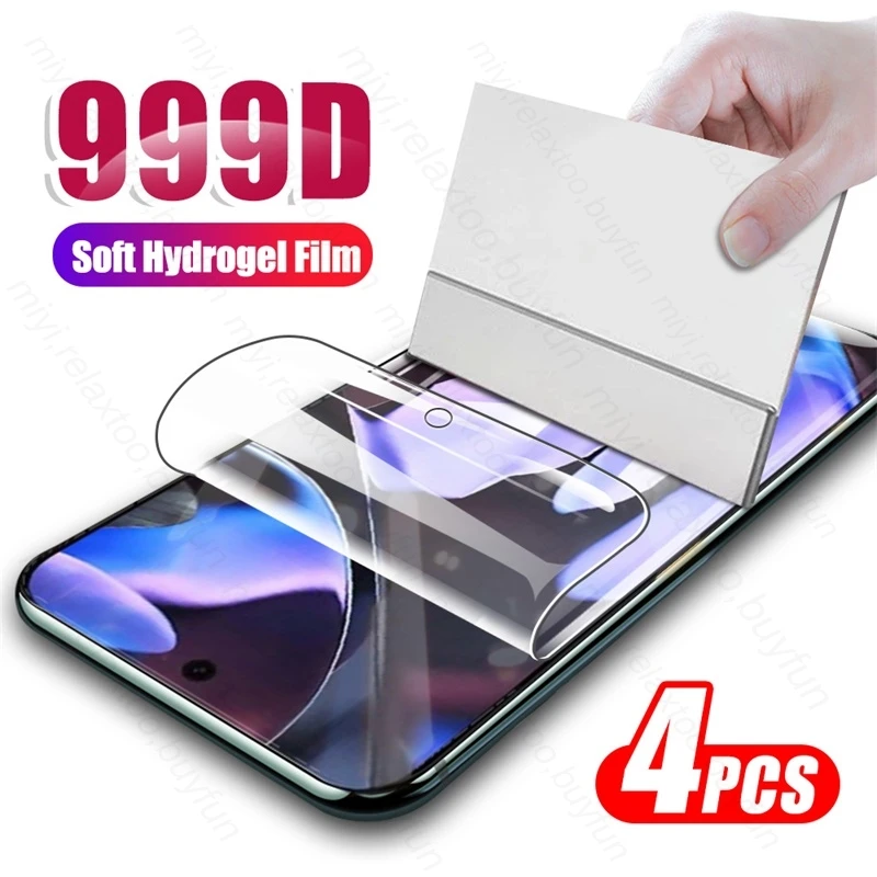 4 шт. изогнутая мягкая гидрогелевая пленка 999D для Google Pixel 9 Pro XL 5G защитная экрана не