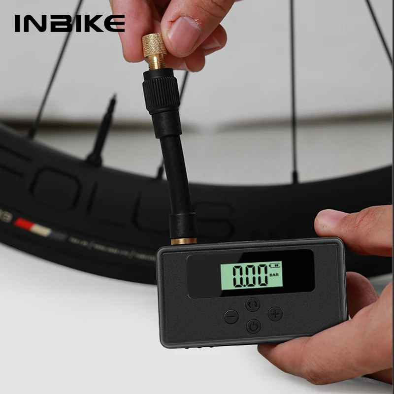 INBIKE мини-велосипедный надувной насос электрический светодиодный дисплей для