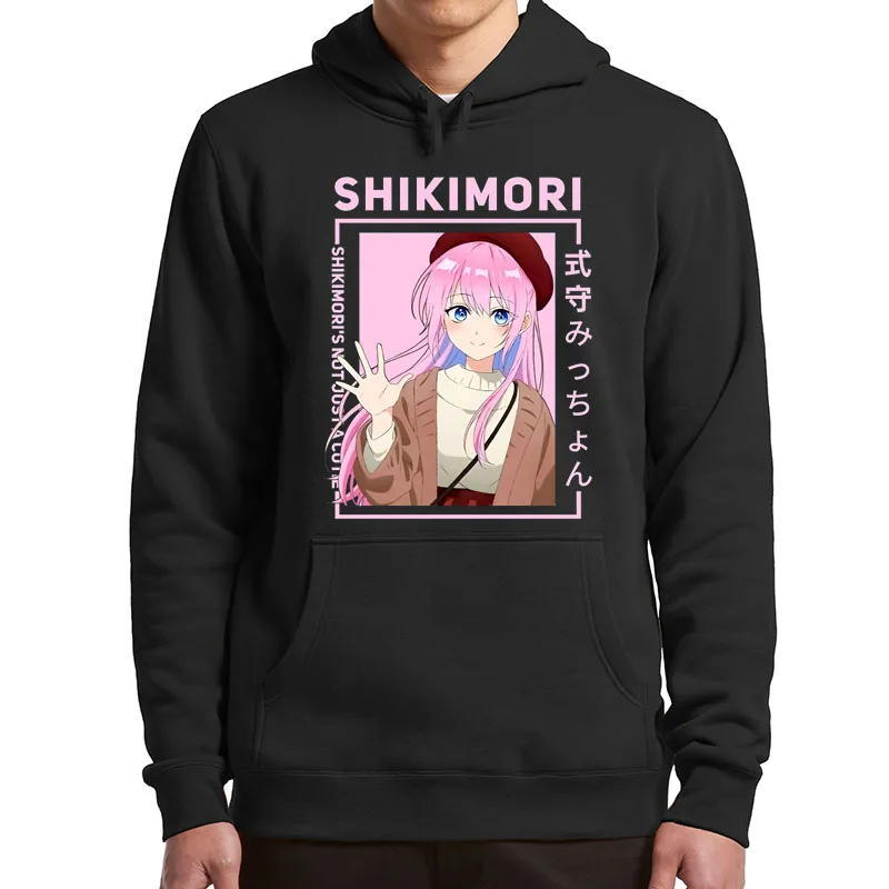 

Anime Shikimori's Not Just a Cutie Hoodies Micchon Shikimori Japanese Manga Kawaii Harajuku Aesthetic Sweatshirt Plus Velvet