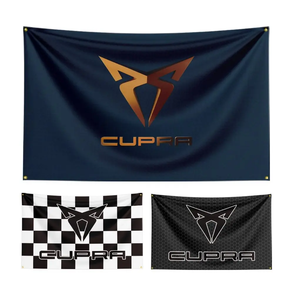 

3x5 Ft CUPRA RACING Flag Polyester Digital Printed Car Team Banner For Club