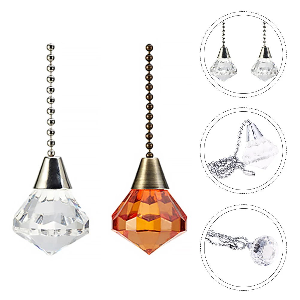 

2pcs Ceiling Fan Light Chain Decorative Lamp Pendant Chandelier Hanging Pendant