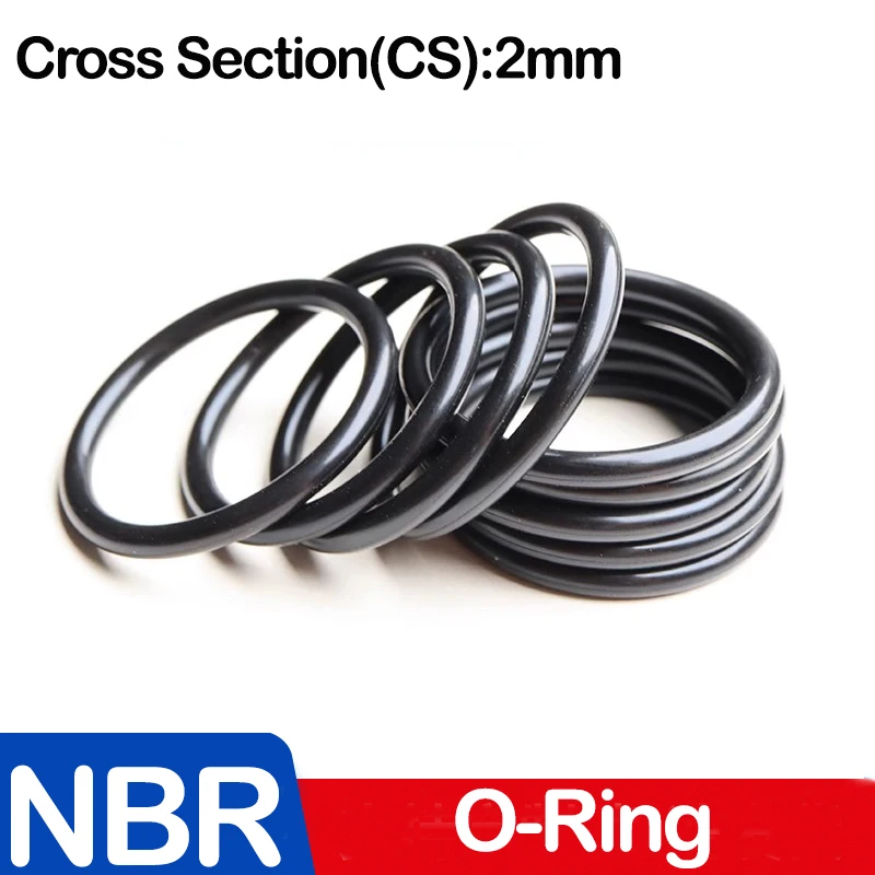 

WD CS 2 мм, уплотнительное кольцо NBR, уплотнительная прокладка, шайбы из нитриловой резины для ремонта автомобилей, профессиональная сантехника, воздушный газ, OD x WD
