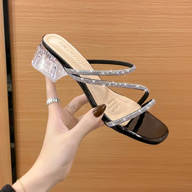 

Fashion Women Slippers Sandals for 2023 Luxury Shoes Women Designers Beach Sandals Light Breathable High Heels Ladies Slides