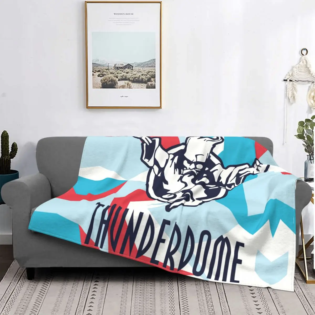 

Thunderdome Hardcore Gabber Blankets Warm Flannel Throw Blanket for Bed Travel Rug Piece Music Festival