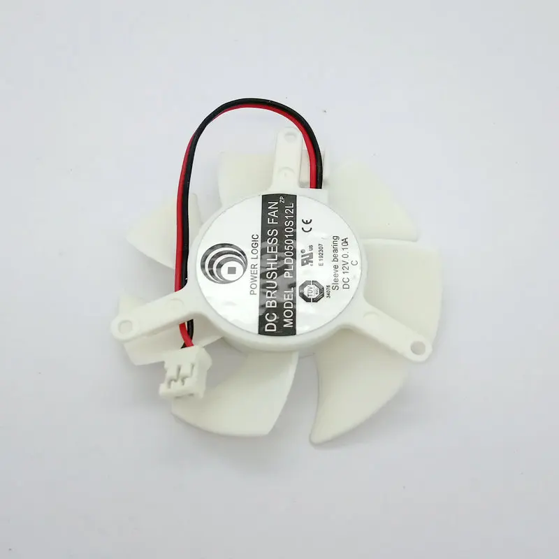 Фото Новый охлаждающий вентилятор для видеокарты PLD05010S12L DC12V 0.10A, 2 провода, диаметр 45 мм, шаг 39 мм №5