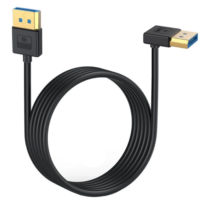 Кабель DisplayPort DP1.4 под углом 90° Силиконовый видеокабель для экстремальных