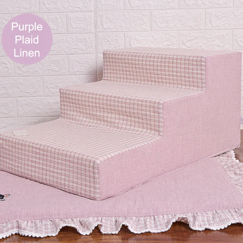 Лестница для собак лестница с 3 ступеньками маленьких и кошек нескользящая