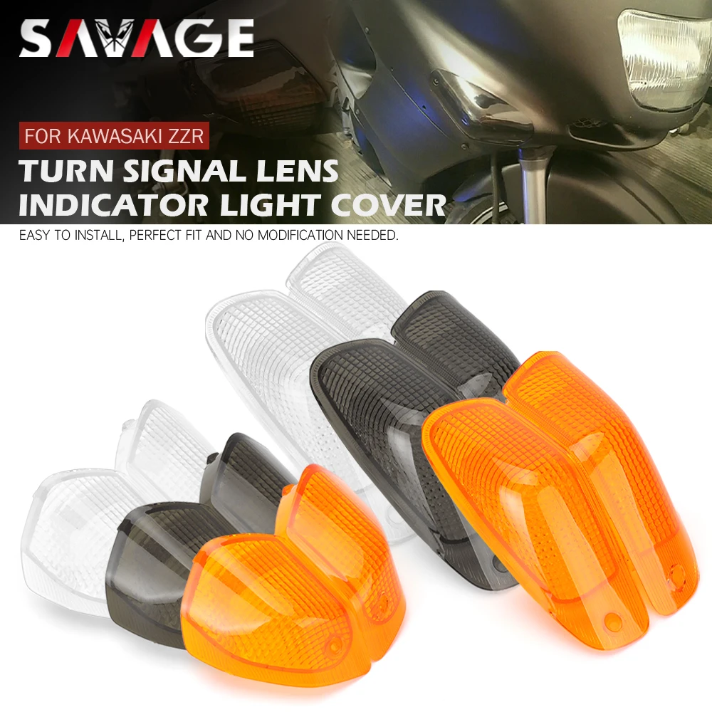 

Turn Signal Light Lens For KAWASAKI ZZR400 ZZR 400 1993-2006 ZZR 600 1993-2008 EX600 EX400 Motorcycle Front Rear Lamp Housing