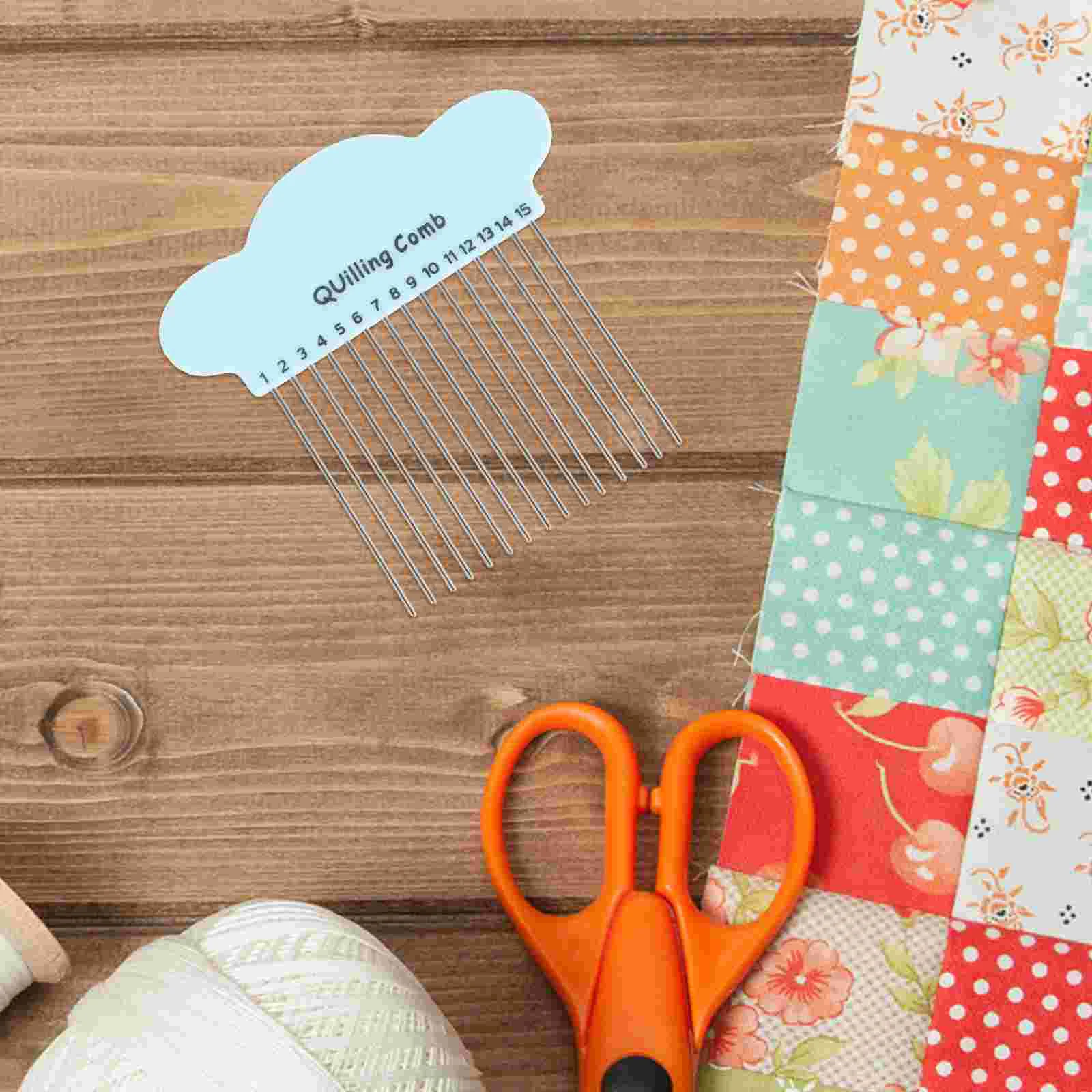 

Quilting Supplies Quilling Tool Weaving Tools Weave Manual Paper Craft DIY Plastic Slotted Rolling Comb