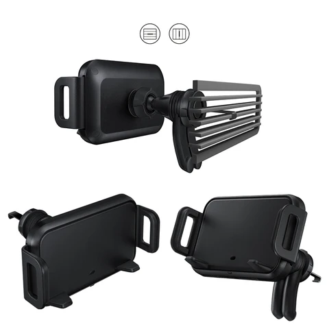 Chargeur Induction Voiture Grille D'Aération - Charge Sans-Fil Galaxy s9 /  s9 Plus - Galaxy s9 / s9 Plus - Exelium - UPM22U02B