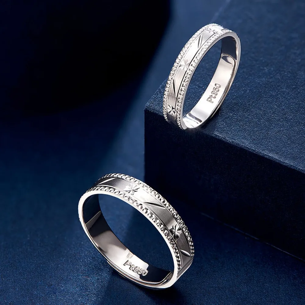 Женское кольцо на удачу из натуральной платины 950-3 4 г 1 шт.