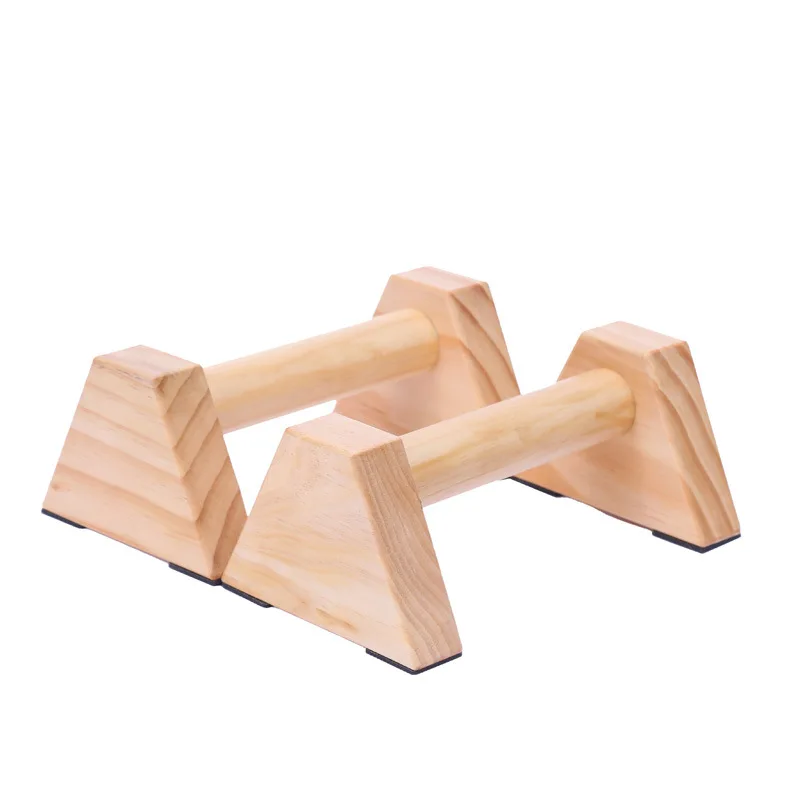 

Wooden Equipment Stand Rod Double Double Handstand Fitness Tools Stand Gymnastics Push-ups Calisthenics Gym Training Bar