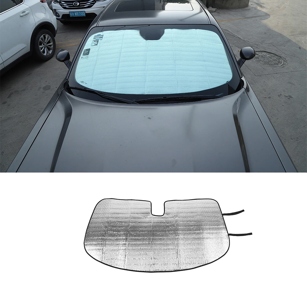 

for Dodge Challenger 2009-2020 2021 2022 Car Front Windshield Sunshade Cover Sun Visor Car Interior Accessories Aluminum Foil