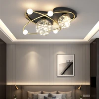 glass led chandelier lighting for living room bedroom luminaire lustre nordic loft led ceiling chandelier lighting for bedroom