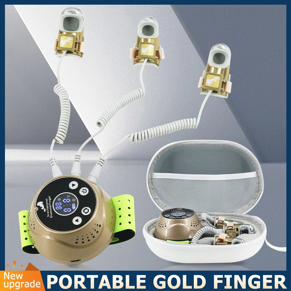 Гравитационный Массажер для лифтинга лица и тела, радиочастотный микротоковый, с золотыми пальцами, лазерный массаж, для красоты лица, Новинка