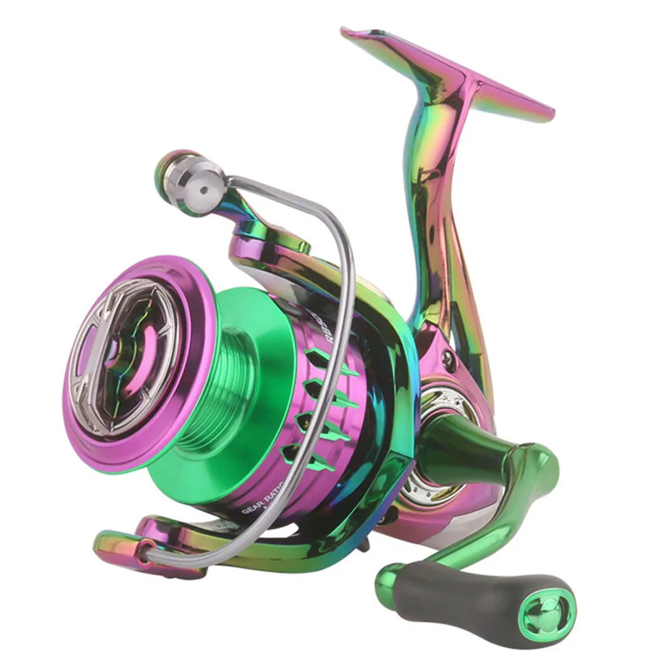 

2000-5000 Series Fishing Reels Sea Rod Metal Line Cup Spinning Fishing Reel Water Resistance Casting Durable Gear Fish Tackle