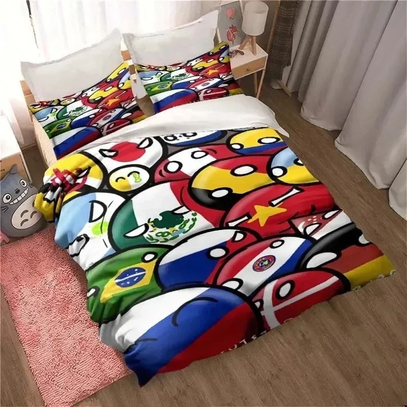 Комплект постельного белья с 3D принтом Countryball Polandballs пододеяльник комплект