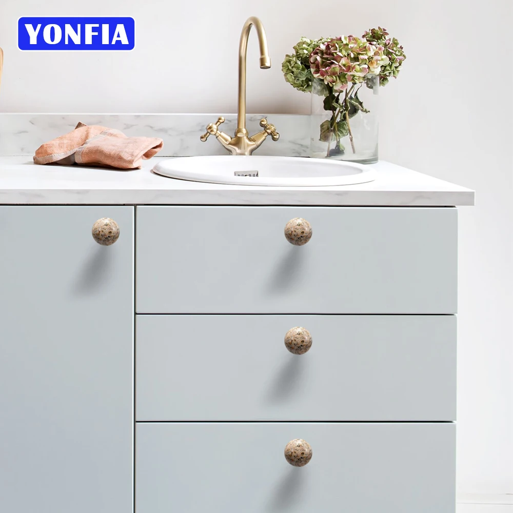 

Ручка для кухонного шкафа YONFIA, 8027 г., из натурального камня