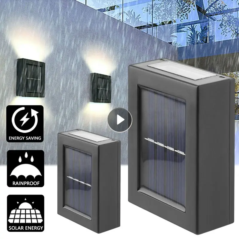 

LED Solar Lights Outdoor Light Waterproof Garden Decor Lamps For Balcony Street Wall Light Outdoor Solar Lamp Night Lighting