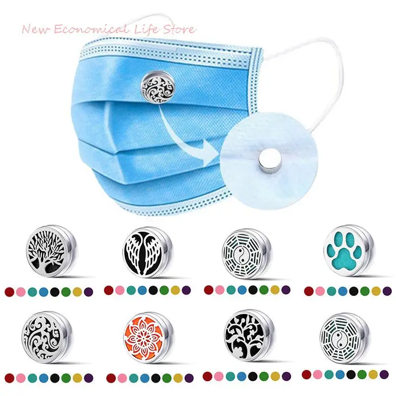 Essential Oil Diffuser Clip Aromatherapy Locket Magnetic Mini Perfume Buckle Home Decoration