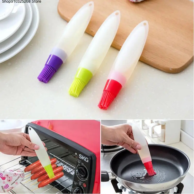 

1pcs kitchen supplies Silicone Baking Cake brush tool kitchen accessories Bread Pastry Liquid Oil Pen Tube Brush
