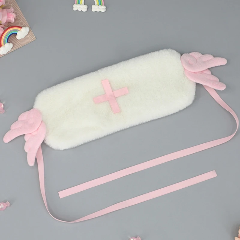 Плюшевая повязка на голову с крыльями ангела