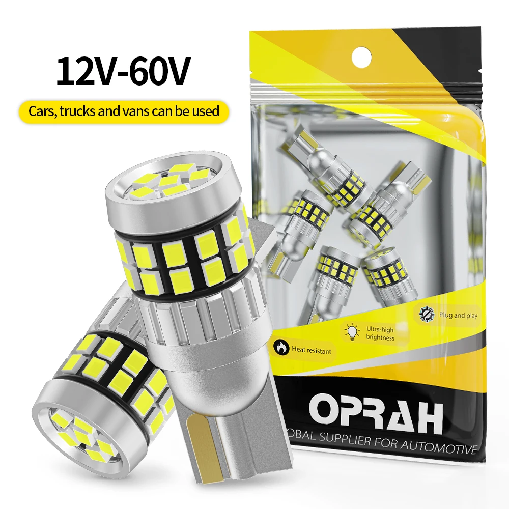 Oprah 2 шт. светодиодные лампы 12 В 24 T10 W5W для салона автомобиля чтения Canbus No Error 2016 30SM