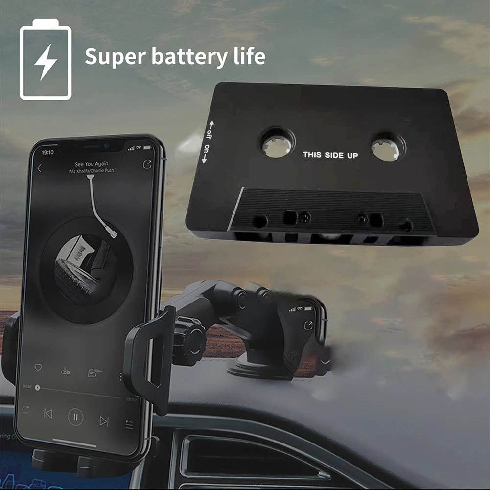 

Универсальный автомобильный преобразователь аудиокассеты MP3/SBC/стерео с поддержкой Bluetooth 5,0 для адаптера Aux, адаптера кассеты смартфона