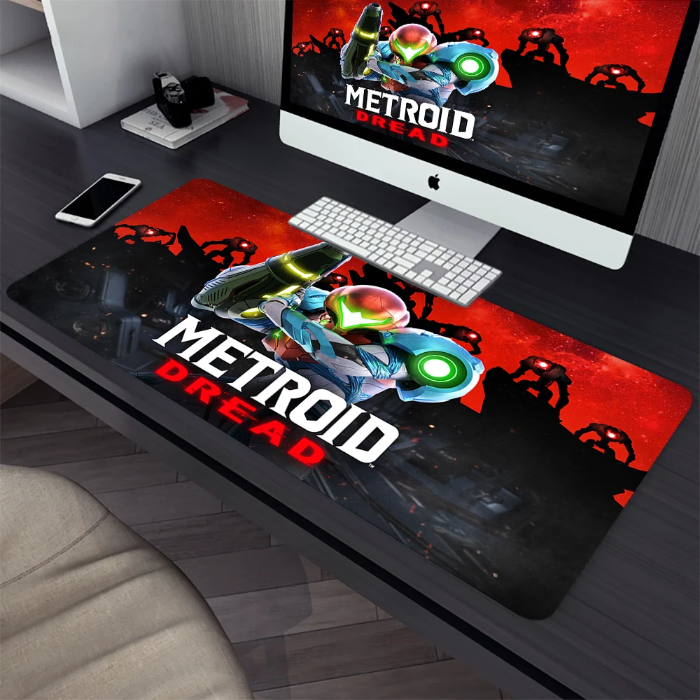 

Большой игровой коврик для мыши Metroid, компьютерный коврик для мыши, ПК, геймерский коврик для мыши ноутбука, офисный силиконовый коврик XXL дл...