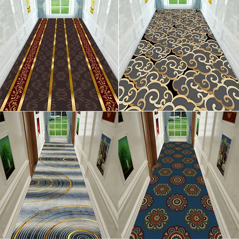 

Floral Print Balcony Corridor Carpets For Living Room Doorway Kitchen Rug Non-Slip Home Bedroom Carpet Floor Area Couloir Rug