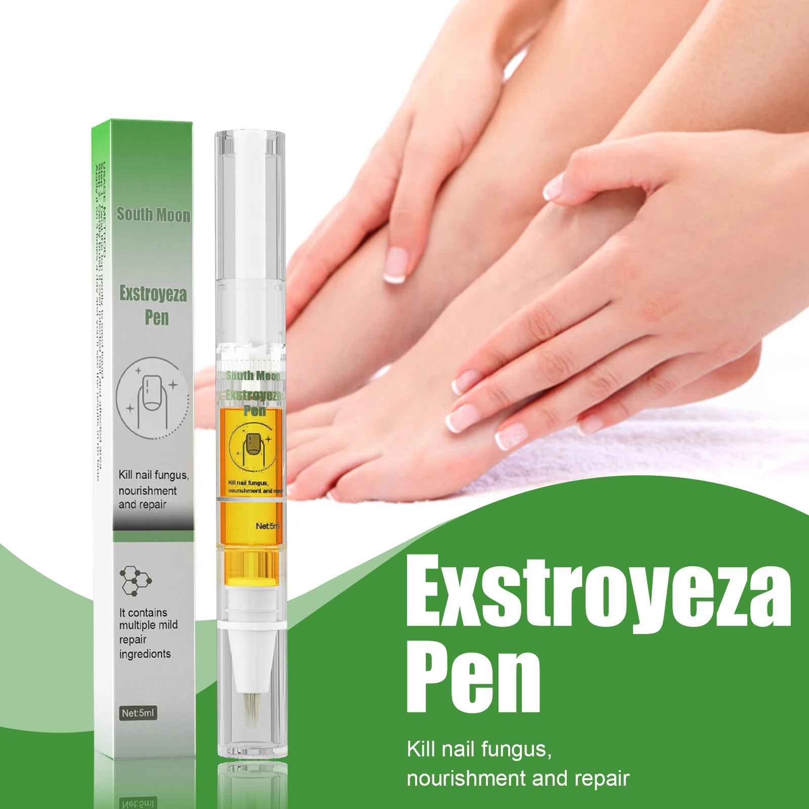 

Hand & Foot Grey Fungus Nail Treatment & Repair Liquid Grey Nail Liquid Antibacterial Thickening Soft Nail Nutritional Repair