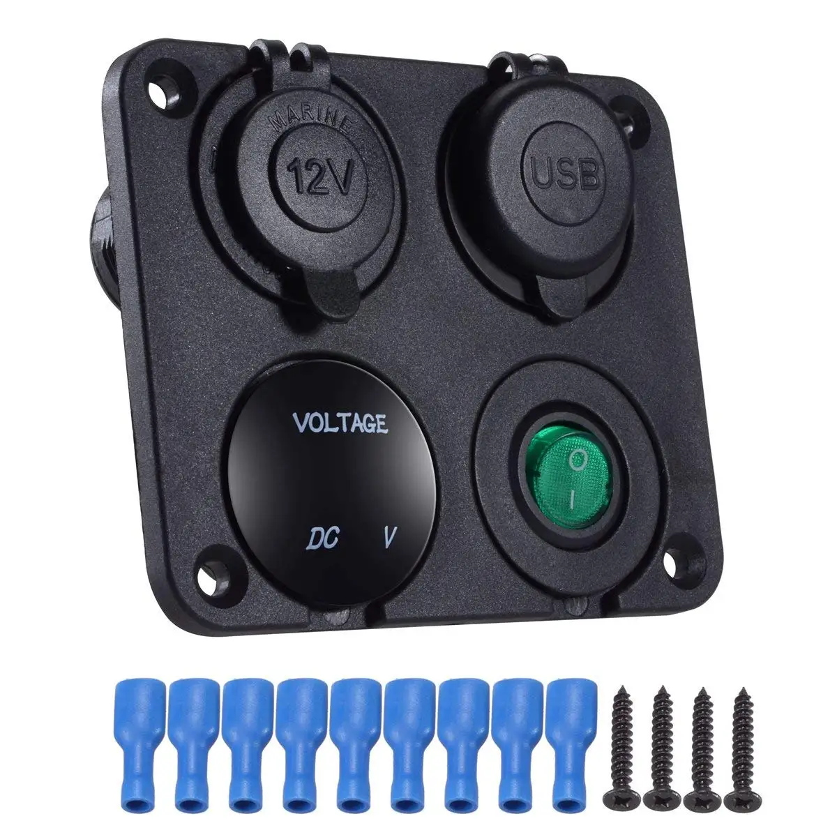 Зарядное устройство с двумя USB-портами и вольтметром 4 2 А | Автомобили мотоциклы