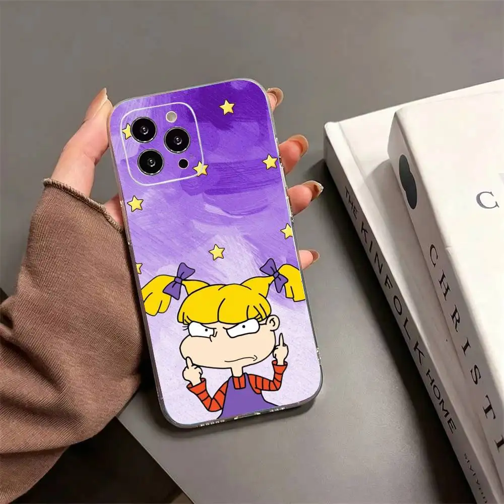 Фото Чехол для телефона Rugrats-S Cartoon-N из мягкого силикона для iPhone 17 16 15 14 13 12 11 Pro MAX Plus X. №5