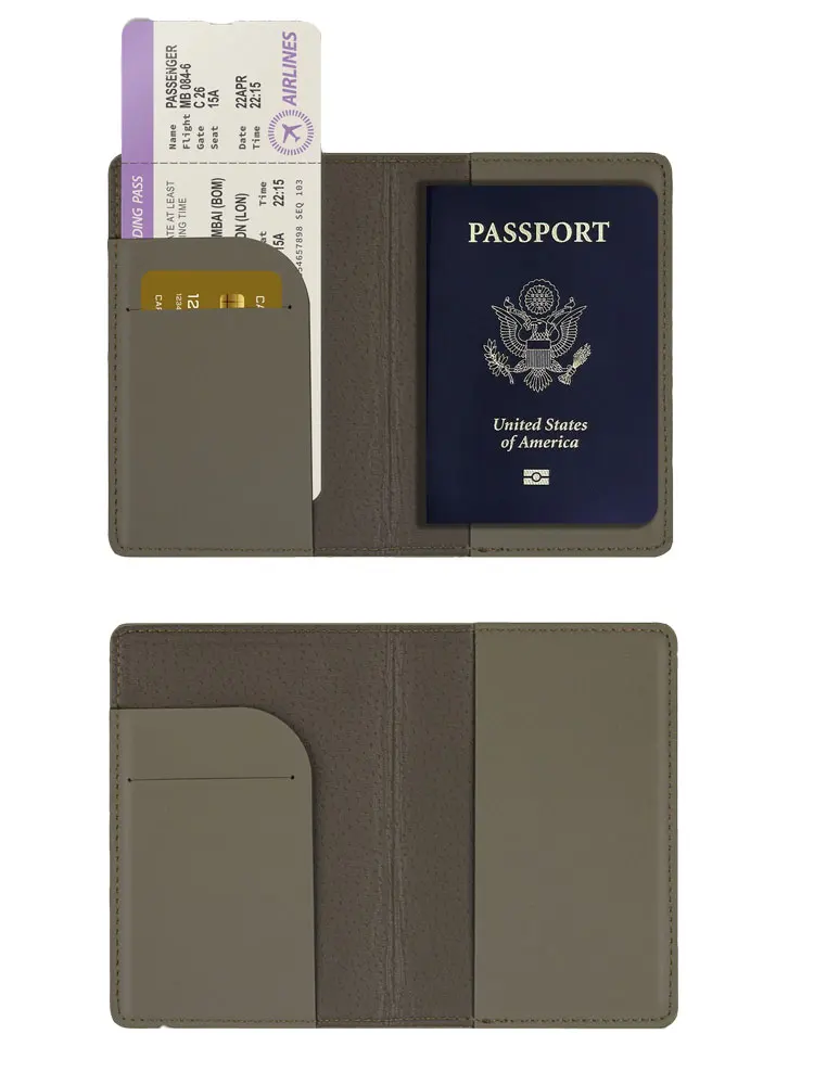 New Simple Fashion Passport Holder World Map Thin Slim Personalized Travel Wallet Gift PU Leather Card Cover Wallet Holder