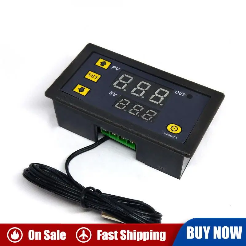 

12V 24V 220V Thermostat Regulator Heating Cooling Control Thermoregulator W3230 Mini Digital Temperature Controller