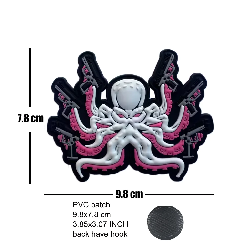 Аксессуары для уличной сумки значок 3D ПВХ резиновая волшебная повязка на руку