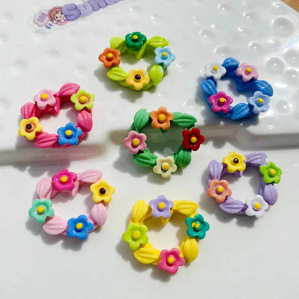 

100 шт./лот смола с плоской задней стороной, имитация мультфильма anadem sunflower 26 мм, кабошон, украшение для скрапбукинга «сделай сам»