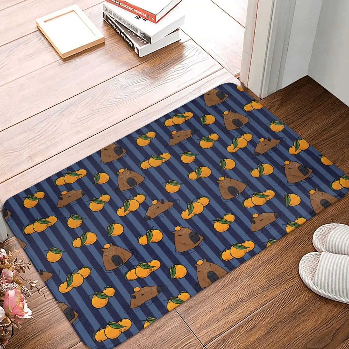 

Capybara Animal Non-slip Doormat Spa Day Bath Kitchen Mat Prayer Carpet Flannel Modern Decor