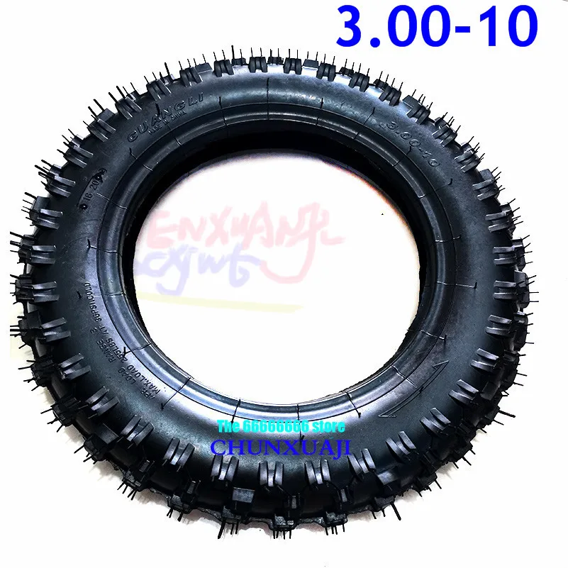 

10" Tyre 3.00-10 Inch Tire + Tube Tyre Non-slip Motocross Racing Motorcycle Dirt Pit Bike Atomik SSR SDG GY6 Scooter 80/100-10
