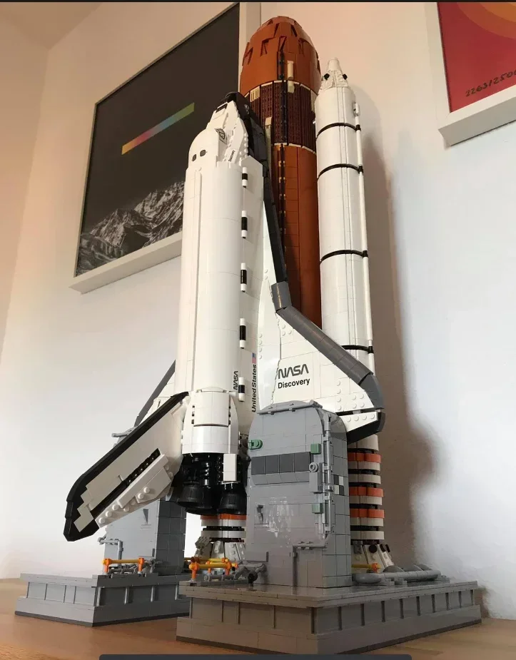 BuildMoc 10283 Набор строительных блоков Космический Шаттл Discovery Rocket SRB Addon внешний