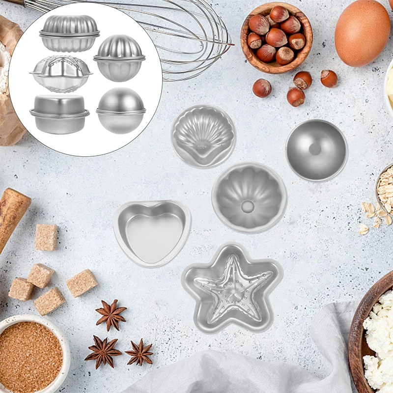 12 шт. формы для мыла и свечи ручной работы ванны соли давления металлический