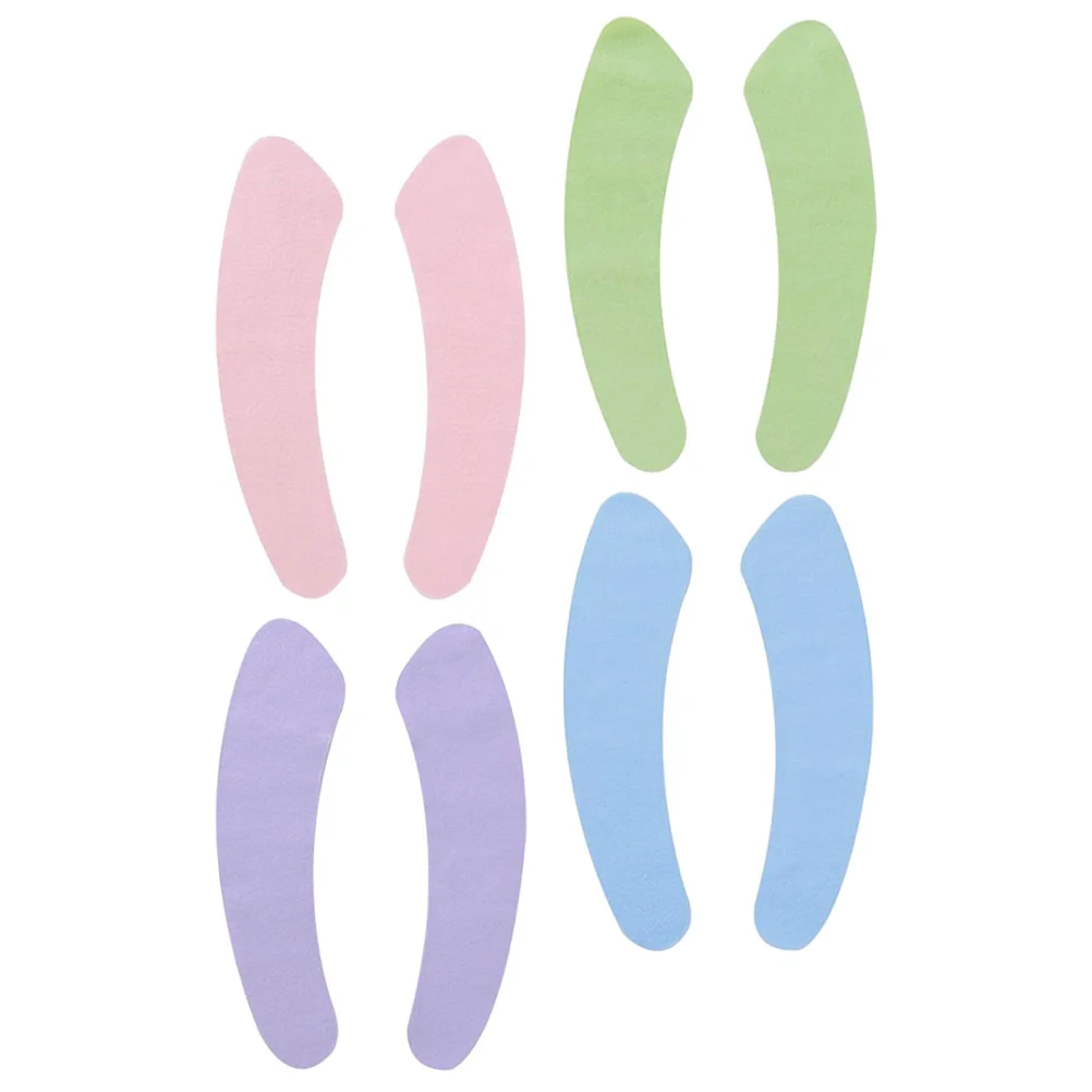 

4 Pairs Toilet Seat Mat Velour Cover Cushion Static Electricity Covers Crystal Velvet Pad