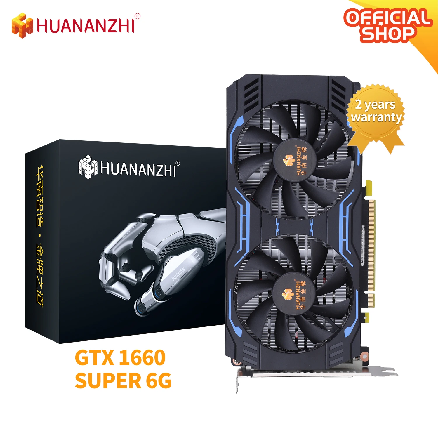Видеокарта HUANANZHI GTX 1660S 650 760 960 970 1060 2G 4G 6G RTX 2060 Super 8G RX 550 560 VGA HDMI-совместимая