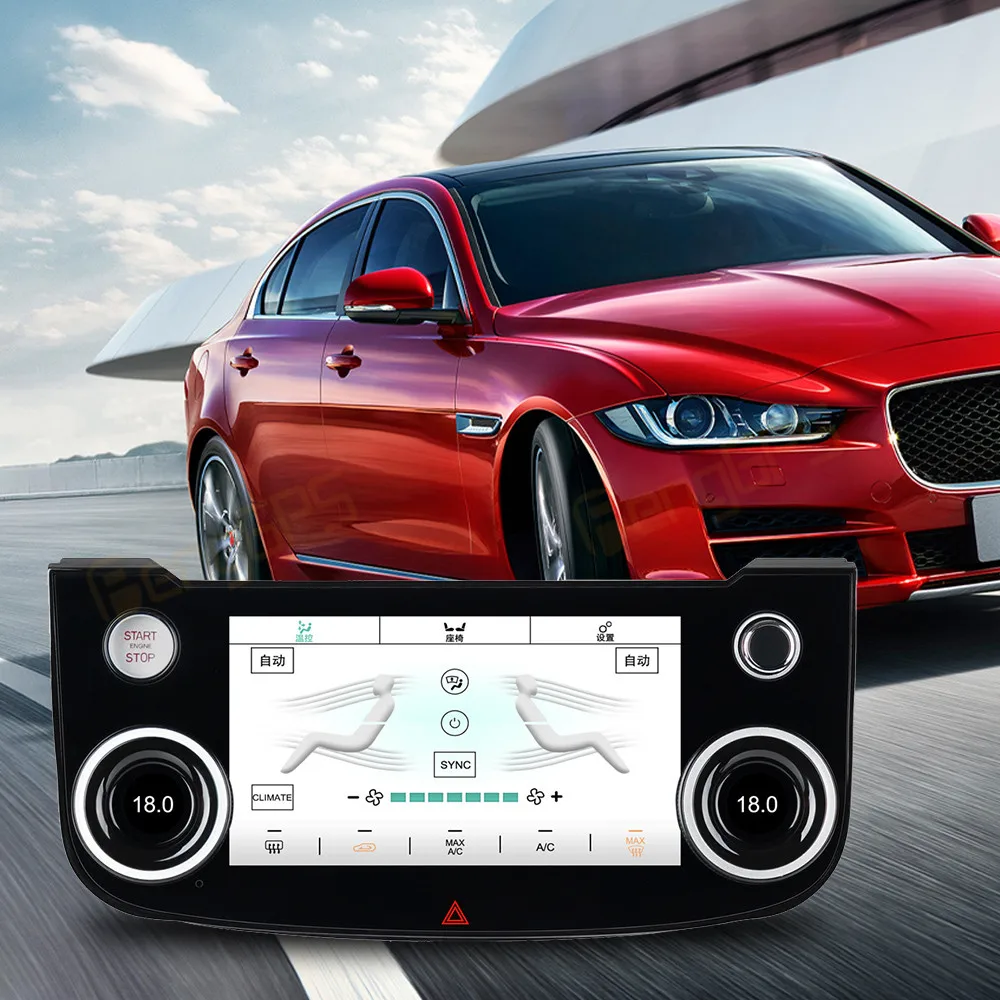 

Android Car Radio AC Panel Air LCD Touch Screen For Jaguar XE XEL XF F-pace Multimedia Player Air Conditioning Board Control