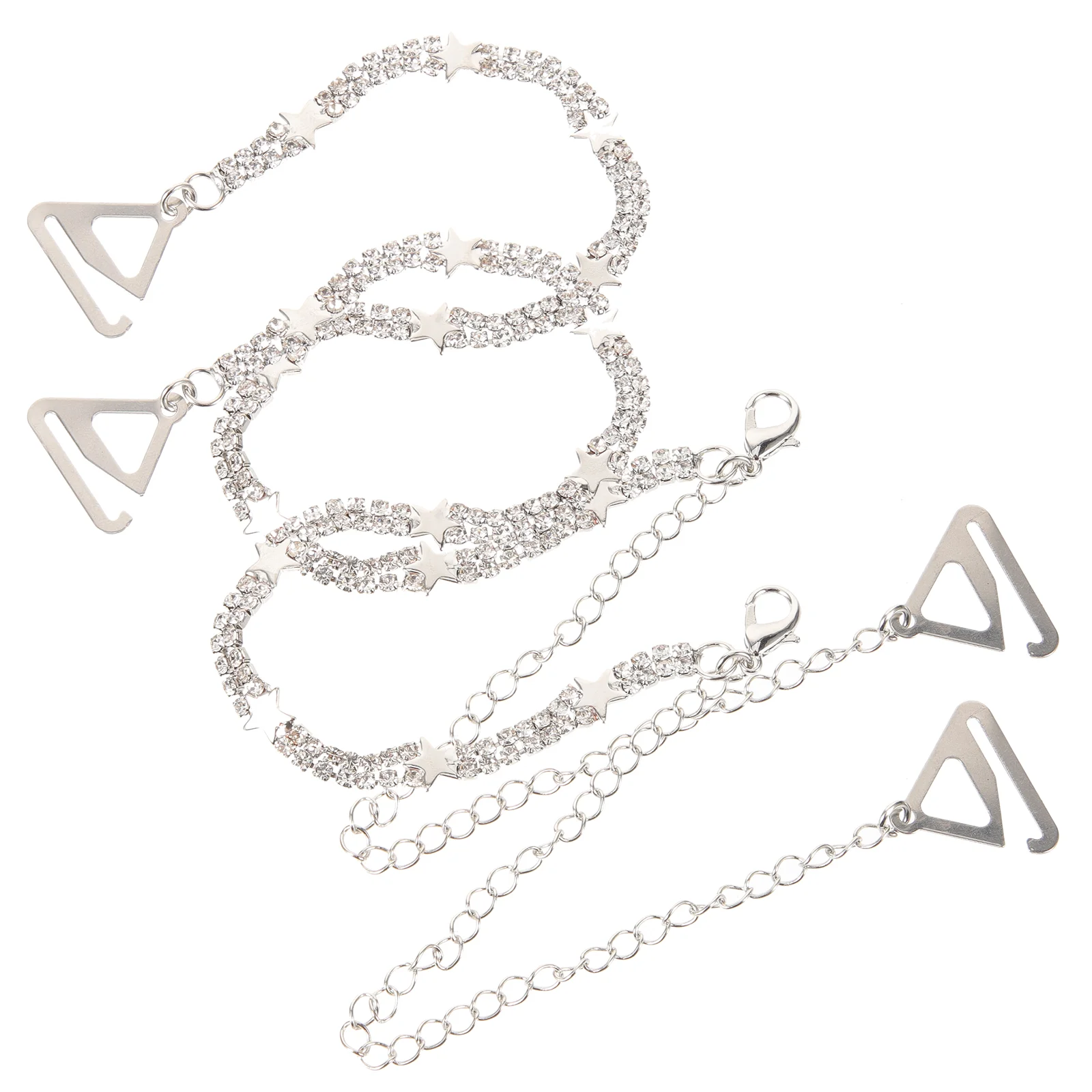 

Metal Trim Chain Decorative Invisible Straps Strapless Accessories Metal Women