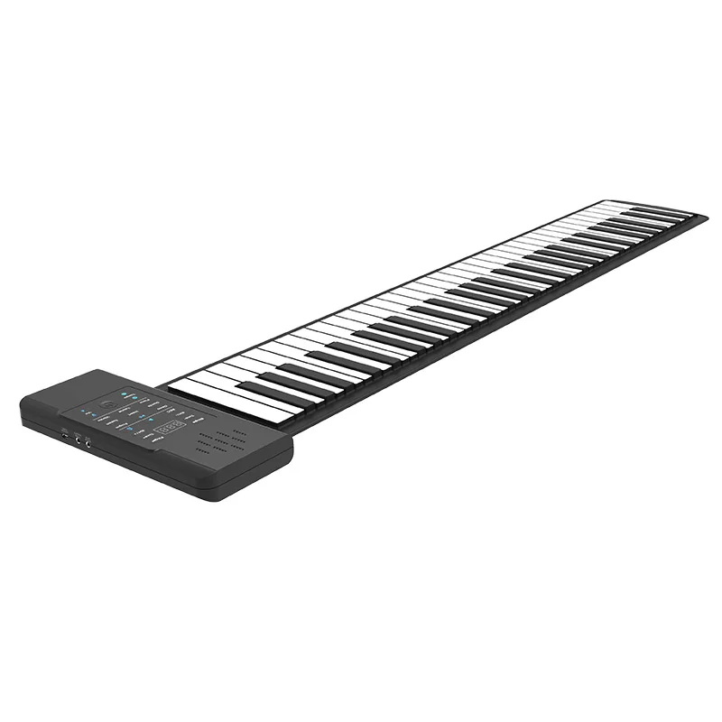 

Складное мини-пианино, 61 клавиша, портативная клавиатура, электронное ручное пианино, музыкальные подарки, обучающие игрушки для начинающи...