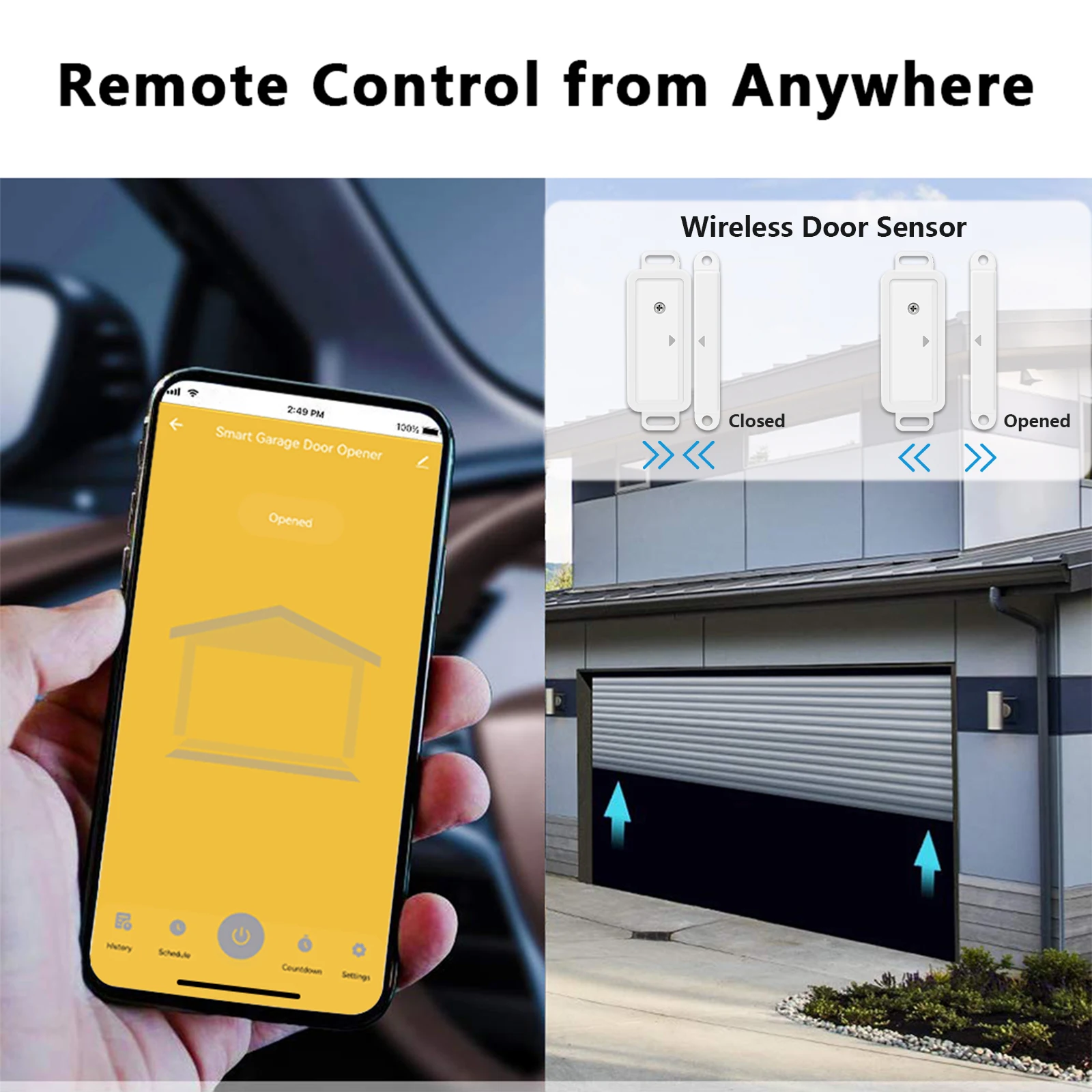 Wi-Fi-контроллер Tuya Smart Life для открывания гаражных дверей